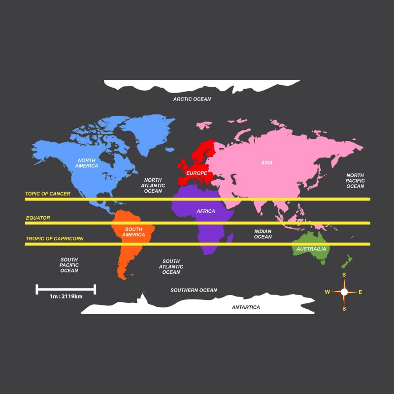 World Map – Creative Preformed Markings