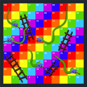 1-100 Snakes And Ladders Full – Creative Preformed Markings