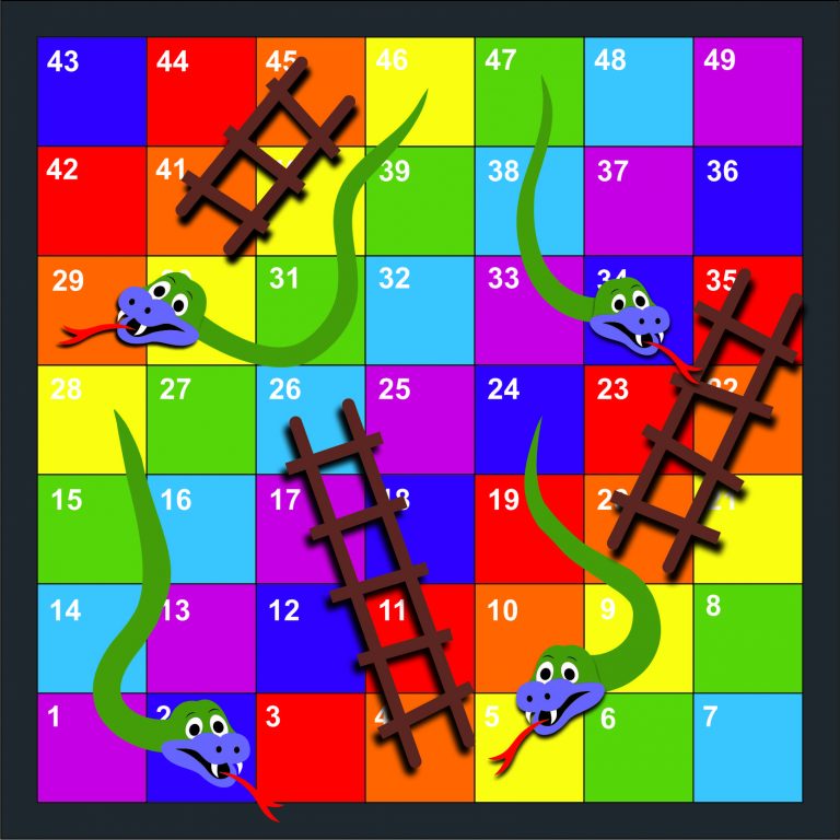 1-100 Snakes and Ladders Half – Creative Preformed Markings